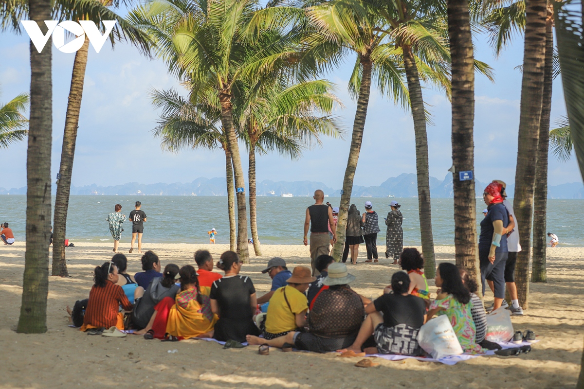 Người dân Quảng Ninh đổ xô mua máy phát điện, ra bãi biển tránh nóng - Ảnh 12.