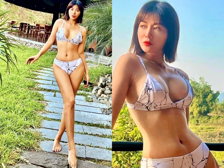 Thoát vai Luyến 'lươn' cửu vạn, Thanh Hương gợi ý diện bikini hoa lá sặc sỡ  - Ảnh 7.