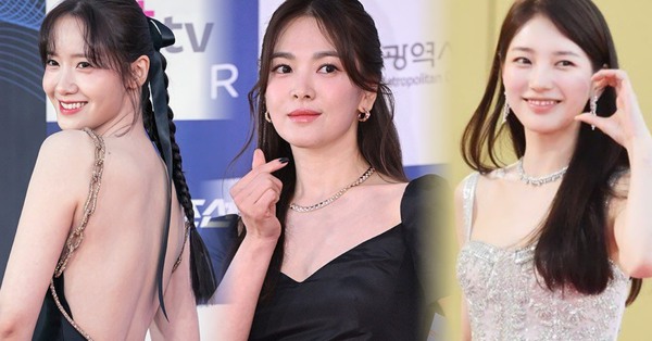 Thảm đỏ lễ trao giải Rồng Xanh Series 2023: Song Hye Kyo bùng nổ nhan sắc, Yoona cùng Suzy đọ dáng cực gắt