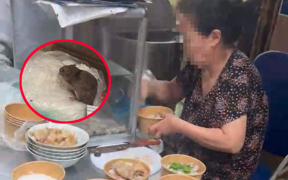 Quán ăn có chuột "ngồi" chễm chệ trên túi bún ở Hà Nội bị phạt hơn 2 triệu đồng