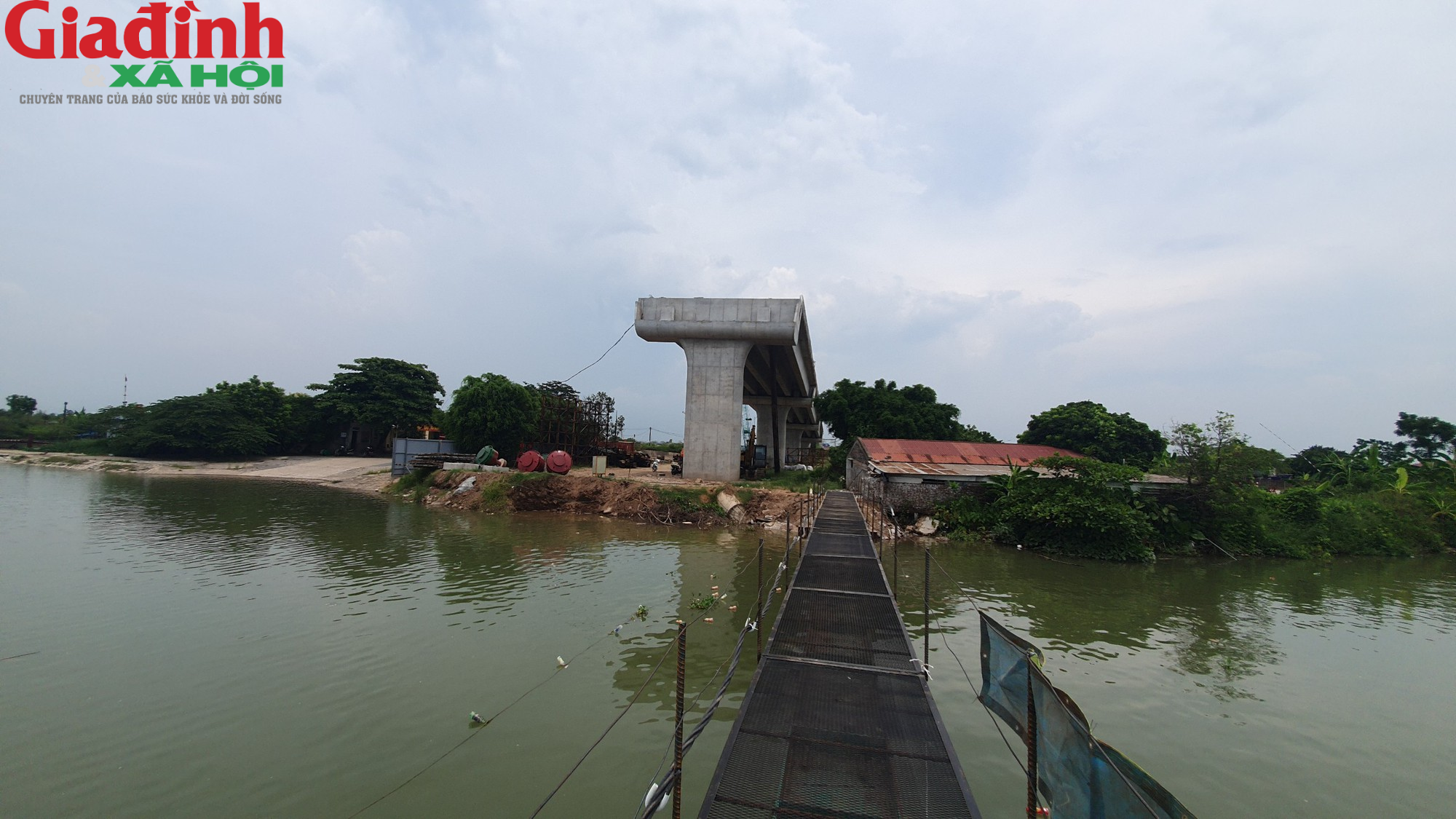 Sẽ không còn cảnh chờ phà khi Cầu Đồng Cao nối hai bở sông Đào hoàn thành - Ảnh 5.