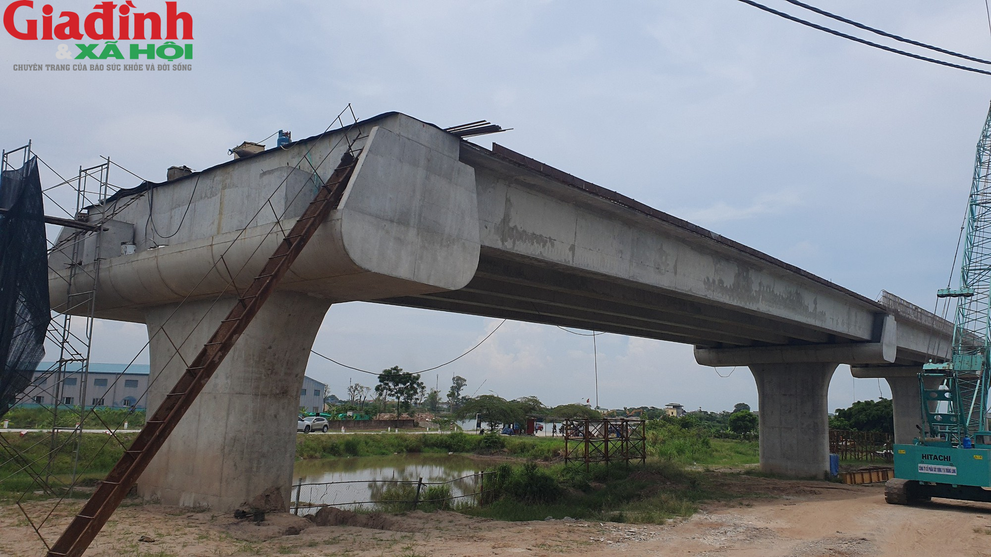 Sẽ không còn cảnh chờ phà khi Cầu Đồng Cao nối hai bở sông Đào hoàn thành - Ảnh 15.