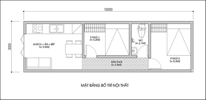  Cải tạo và bố trí nội thất nhà 30m² cho gia đình 4 người lớn - Ảnh 1.