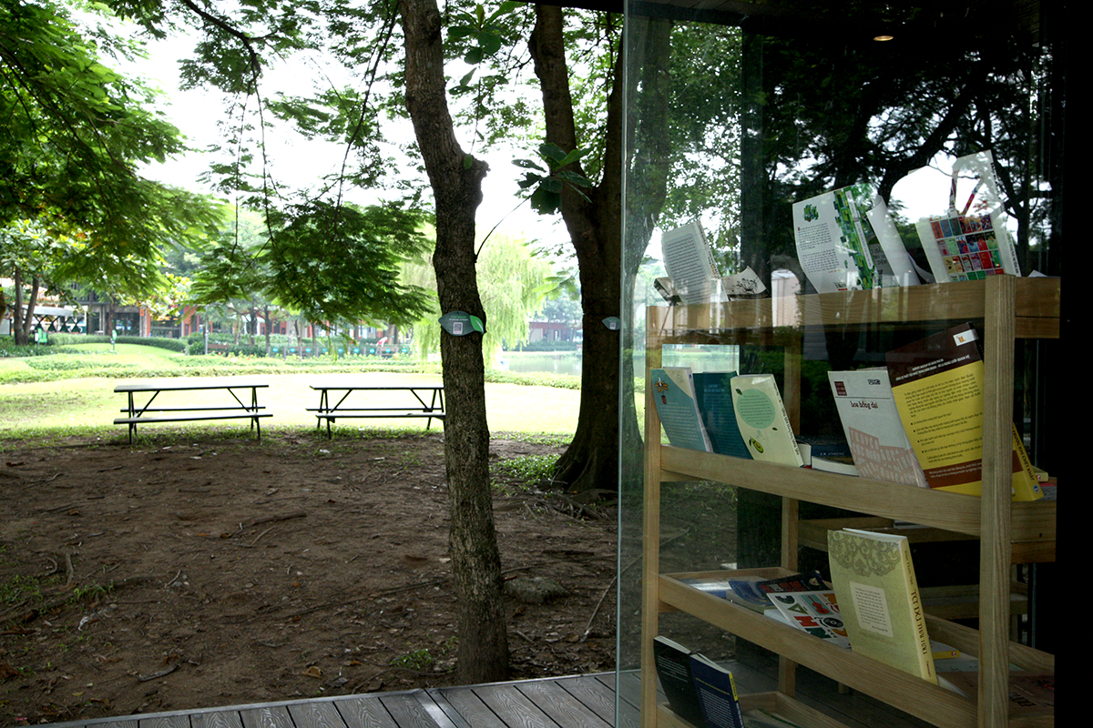 Khám phá thư viện sách độc đáo nằm giữa không gian xanh thiên nhiên tại Hà Nội - Ảnh 4.