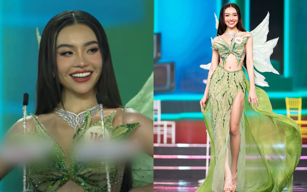 Đỏ mặt khoảnh khắc 'hớ hênh' của người đẹp tại chung khảo Miss Grand Vietnam 2023 - Ảnh 3.