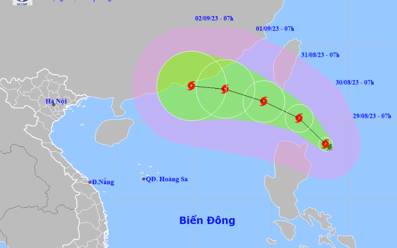 Tin bão mới nhất: Bão Sao La tiến sát Biển Đông, cường độ rất mạnh