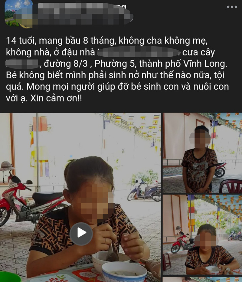 Thông tin 'bé gái 14 tuổi mang thai 8 tháng cần giúp đỡ' là đúng sự thật - Ảnh 1.