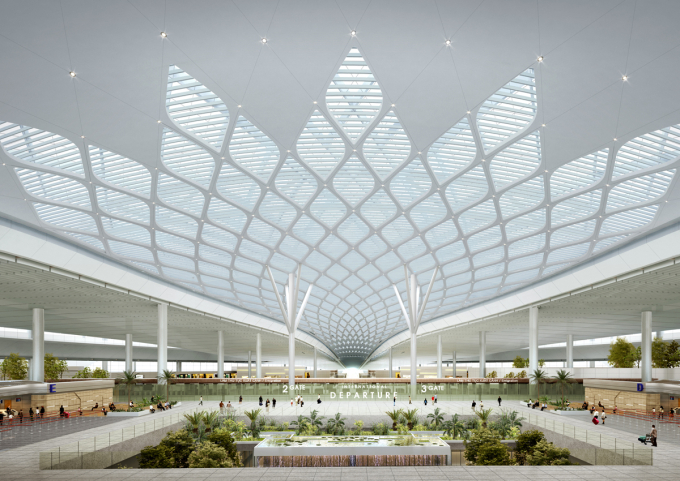 Soi thiết kế 'khủng' 2 nhà ga 53.000 tỷ ở Sân bay Long Thành và Tân Sơn Nhất mới khởi công - Ảnh 4.