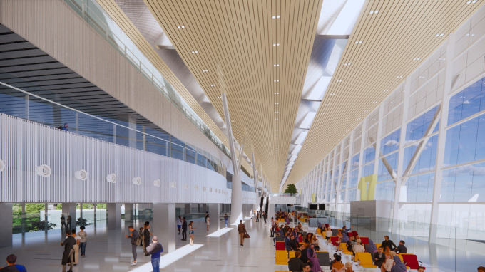 Soi thiết kế 'khủng' 2 nhà ga 53.000 tỷ ở Sân bay Long Thành và Tân Sơn Nhất mới khởi công - Ảnh 16.