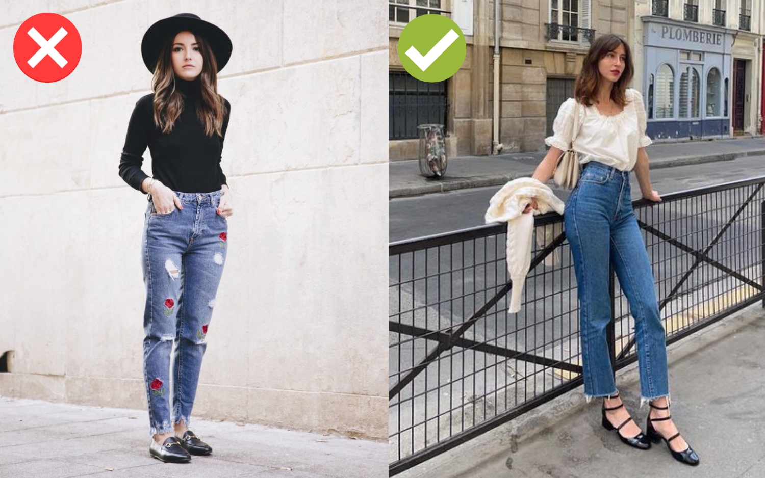 4 kiểu quần jeans hết thời không còn xuất hiện trong tủ đồ của quý cô Pháp - Ảnh 3.