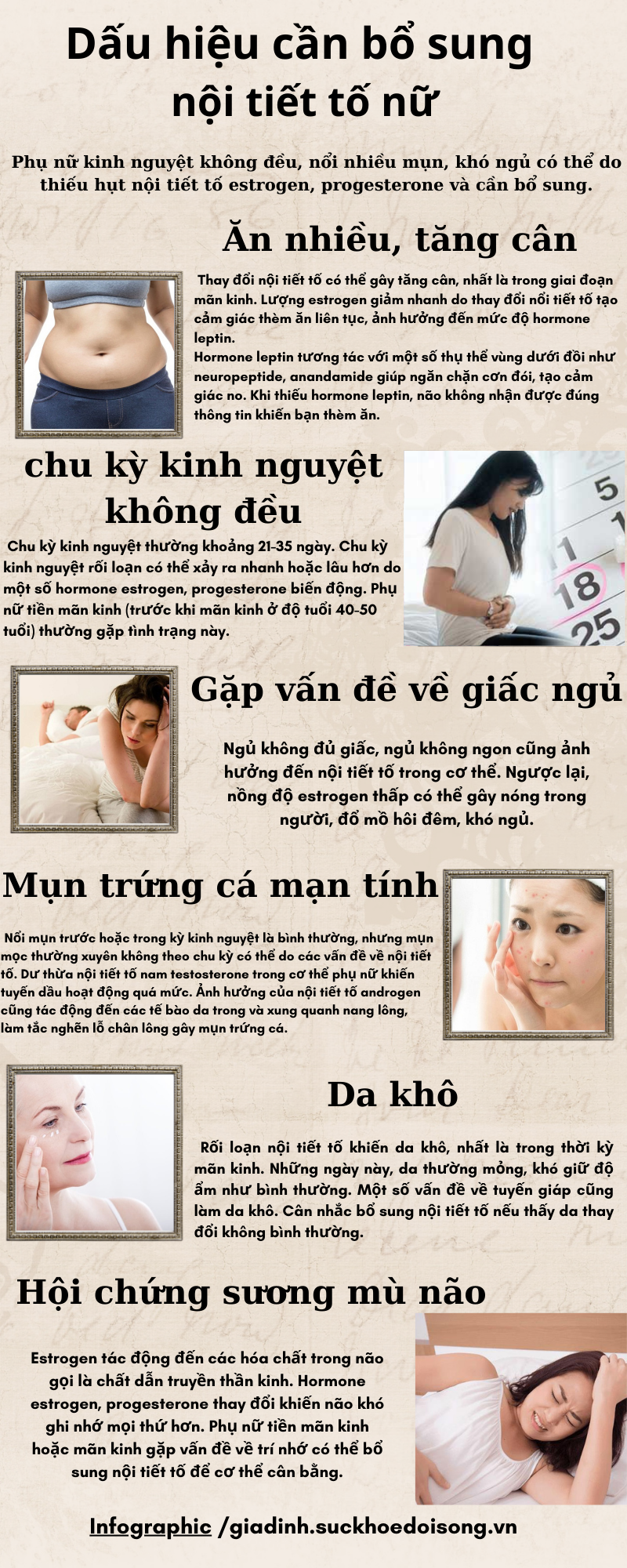 Dấu hiệu cần bổ sung nội tiết tố nữ - Ảnh 1.