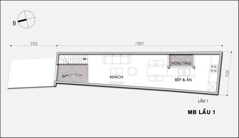 Tư vấn thiết kế nhà 38,7m2  trên mảnh đất mặt tiền nhỏ nhưng nở hậu - Ảnh 2.