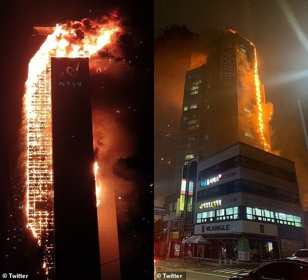 Lý giải nguyên nhân chung cư 33 tầng ở Hàn Quốc bốc cháy dữ dội ban đêm nhưng không có ai tử vong - Ảnh 1.