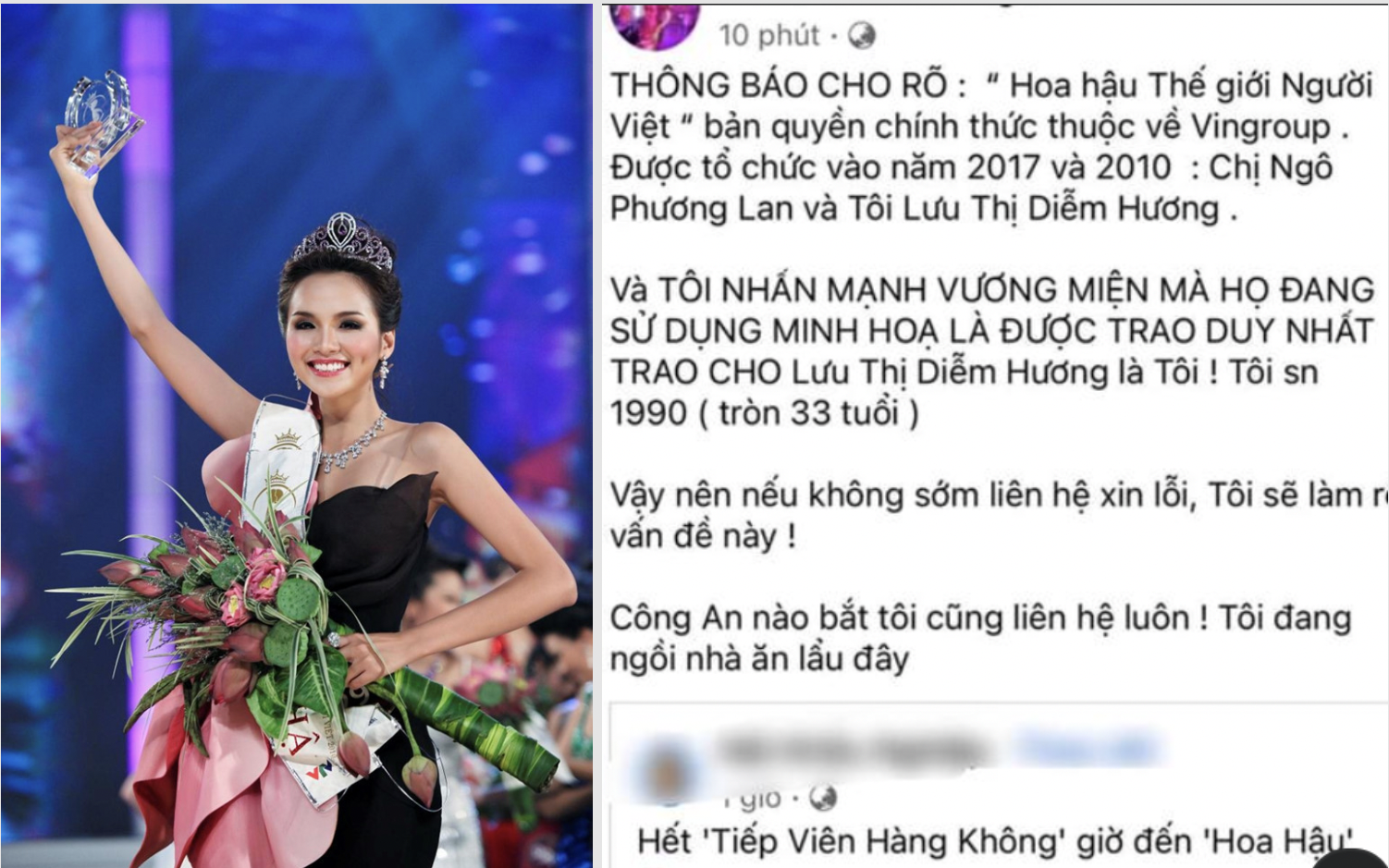 Diễm Hương đưa 2 chi tiết "đắt giá" khi bị "réo" tên trong tin đồn "Hoa hậu bán dâm 200 triệu"