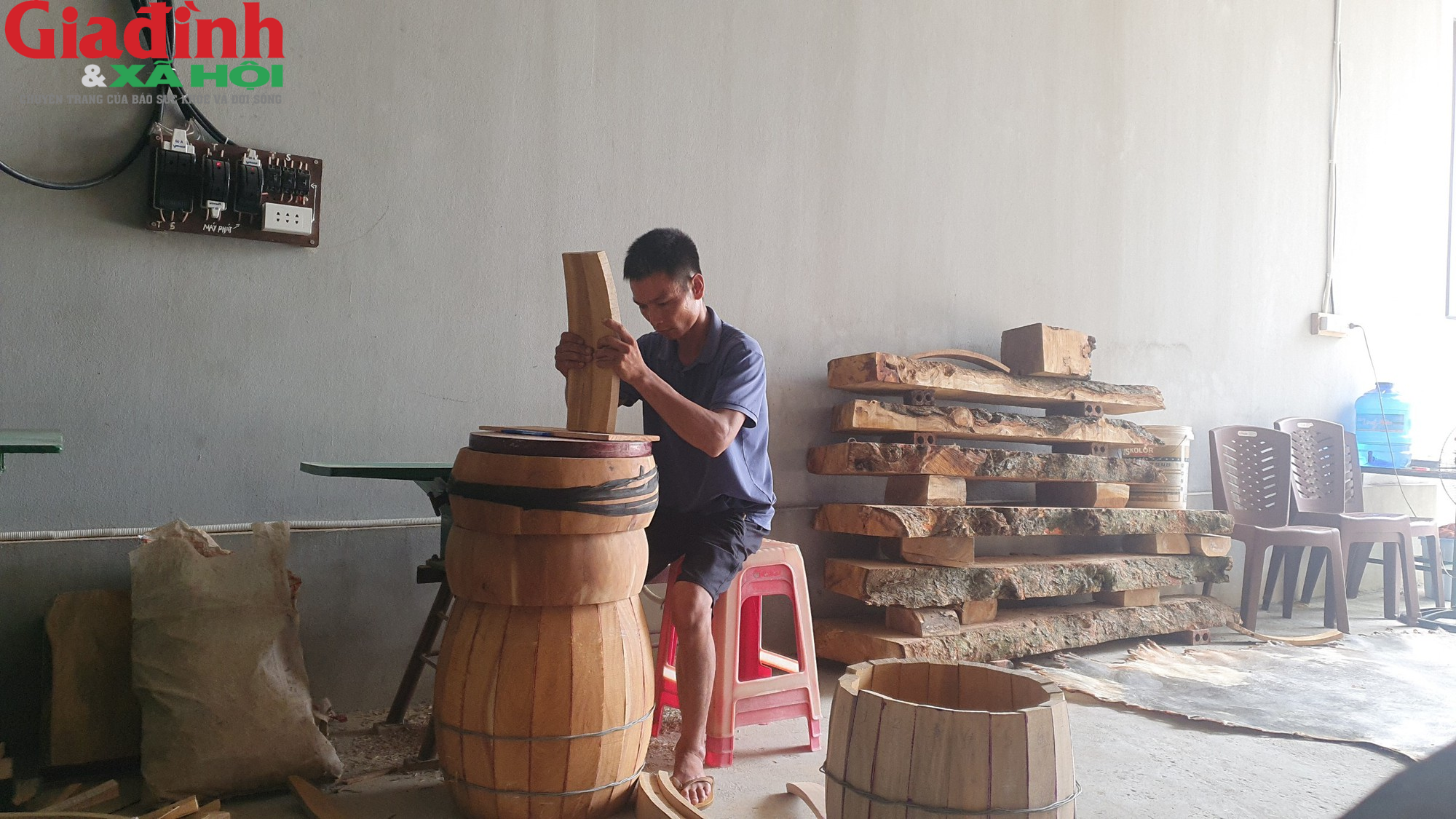 Bên trong làng nghề làm trống hơn 300 năm ở Nam Định - Ảnh 9.