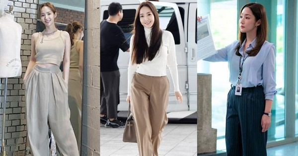 Phong cách diện quần ống rộng đẹp mê của Park Min Young, chị em nên học tập để sành điệu mọi lúc mọi nơi