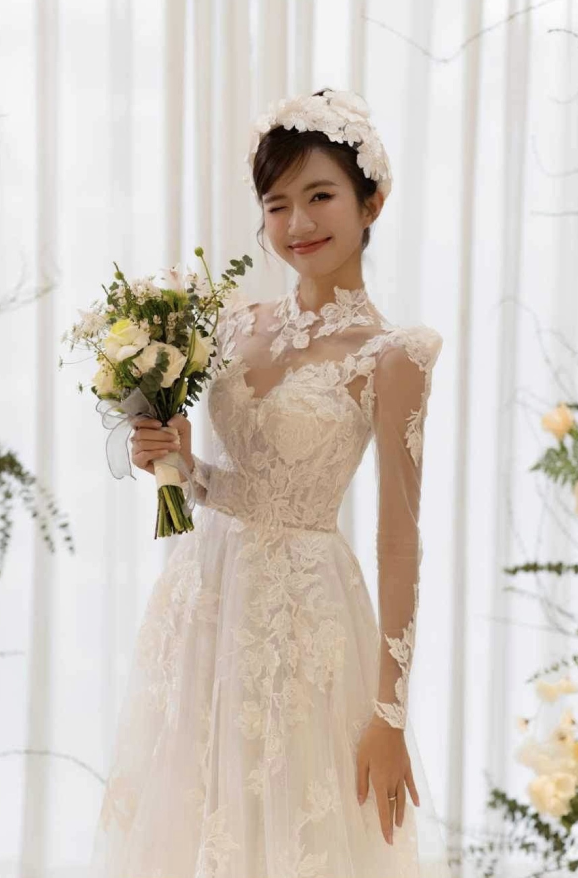 4 váy cưới của nữ diễn viên Ngọc Huyền: Đều xinh, tổng giá trị gần 300 triệu- Ảnh 6.