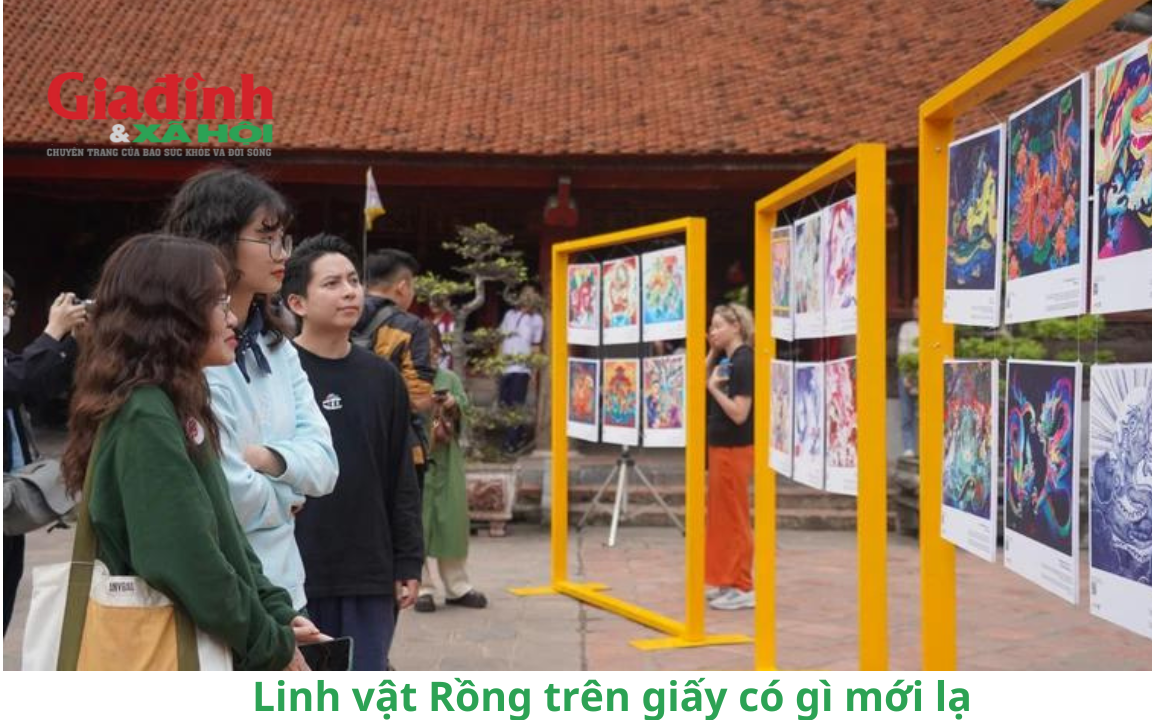 Linh vật rồng trên giấy có gì mới lạ