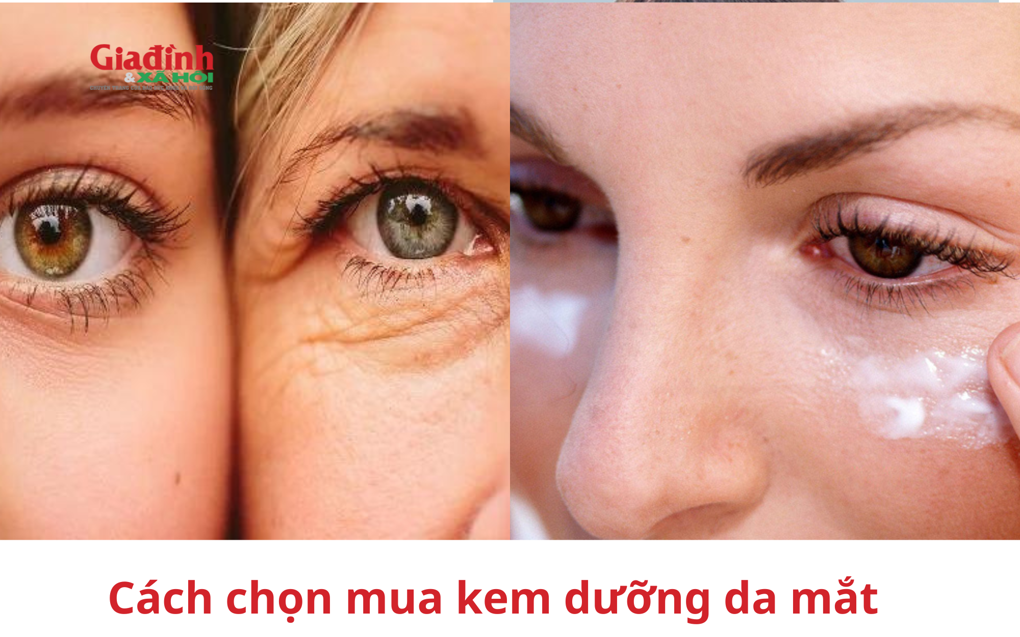 Cách chọn mua kem dưỡng da mắt