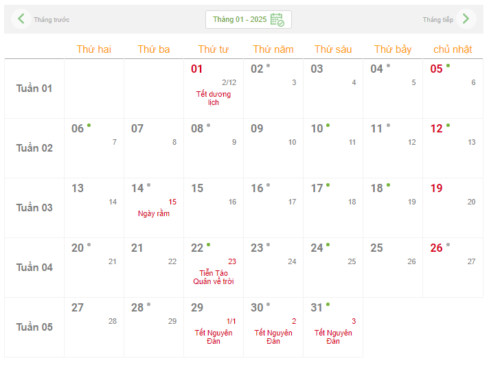 Chi tiết lịch nghỉ Tết Dương lịch năm 2025 sắp tới - Ảnh 2.