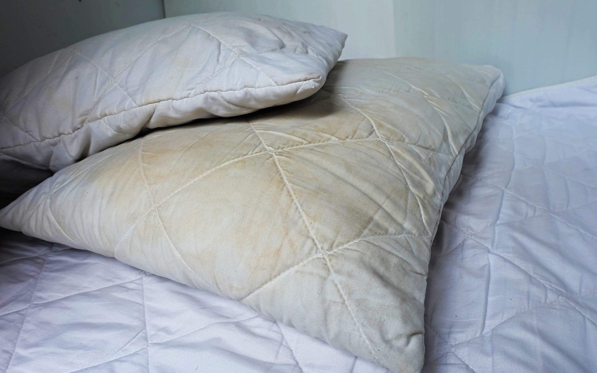 Mẹo khôi phục ruột gối bị ố vàng trở nên "trắng tinh khôi"