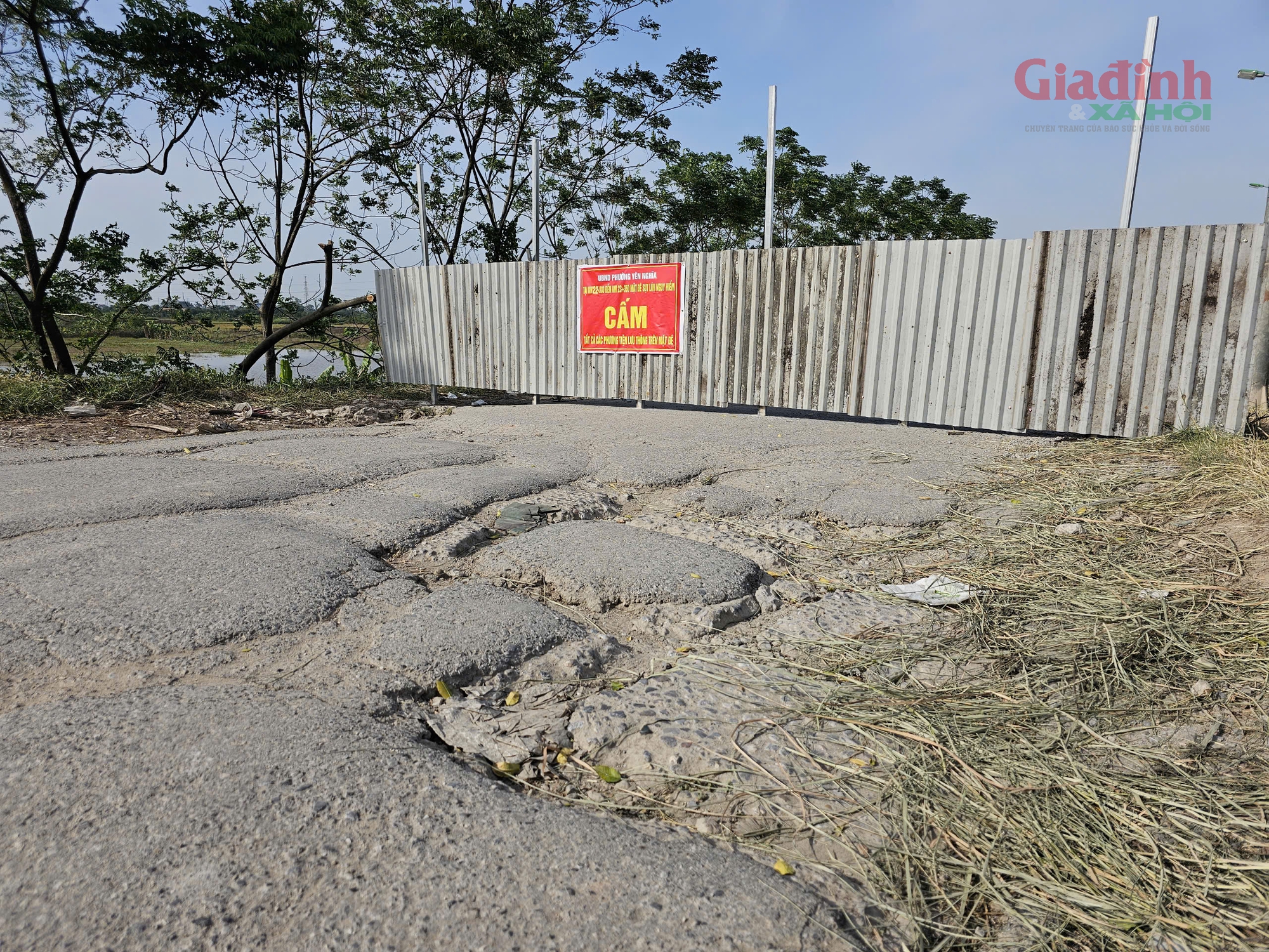 Đê Yên Nghĩa xuất hiện 3 điểm sụt lún, Hà Nội tạm thời cấm các phương tiện di chuyển - Ảnh 8.