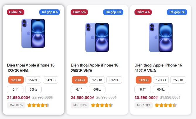 Giá iPhone 16, iPhone 16 Pro Max mới nhất giảm mạnh sau 1 tháng, đặc biệt là mẫu Titan sa mạc- Ảnh 2.