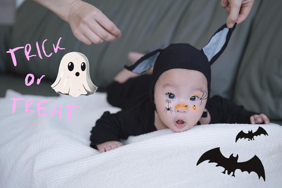 Hình ảnh Halloween hài hước cưng xỉu của cặp song sinh nhà Phương Oanh - Ảnh 6.