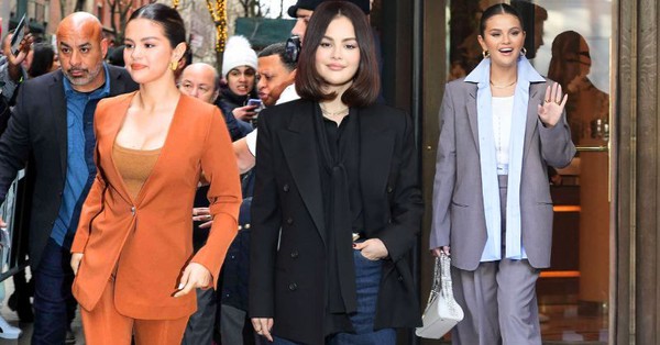 Selena Gomez đúng là 'cao thủ' mặc áo blazer, phối đồ trẻ trung mà vẫn sang trọng