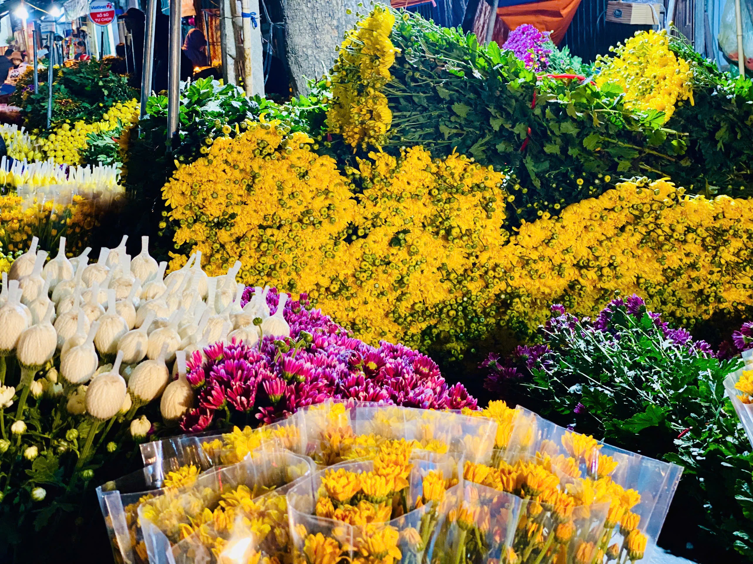 Thị trường Tết 2025: Tiểu thương chợ hoa lớn nhất Thủ đô tất bật ngày cận Tết - Ảnh 3.