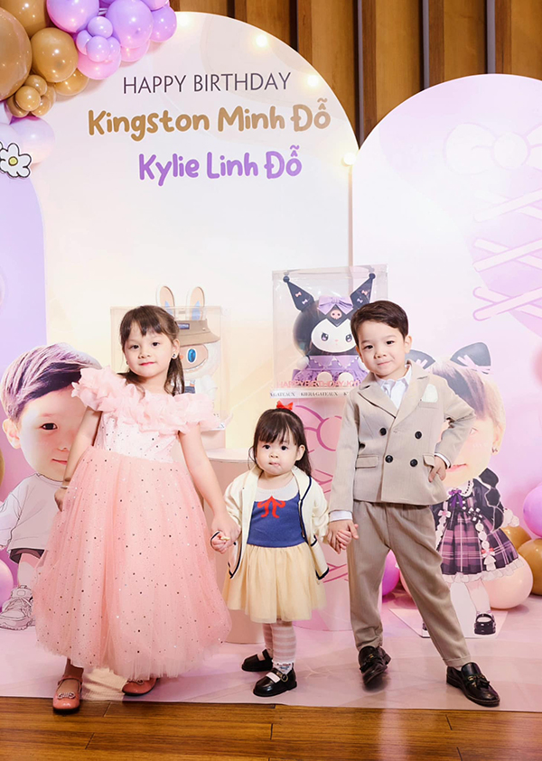 Cặp song sinh nhà anh chồng Đỗ Mỹ Linh tuổi lên 5 xinh xắn, đáng yêu - Ảnh 5.