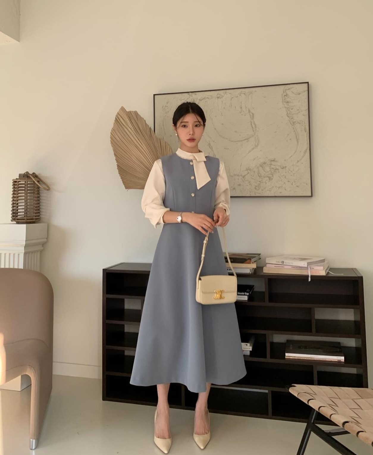 Sét yếm buộc eo phối váy trắng | Shopee Việt Nam