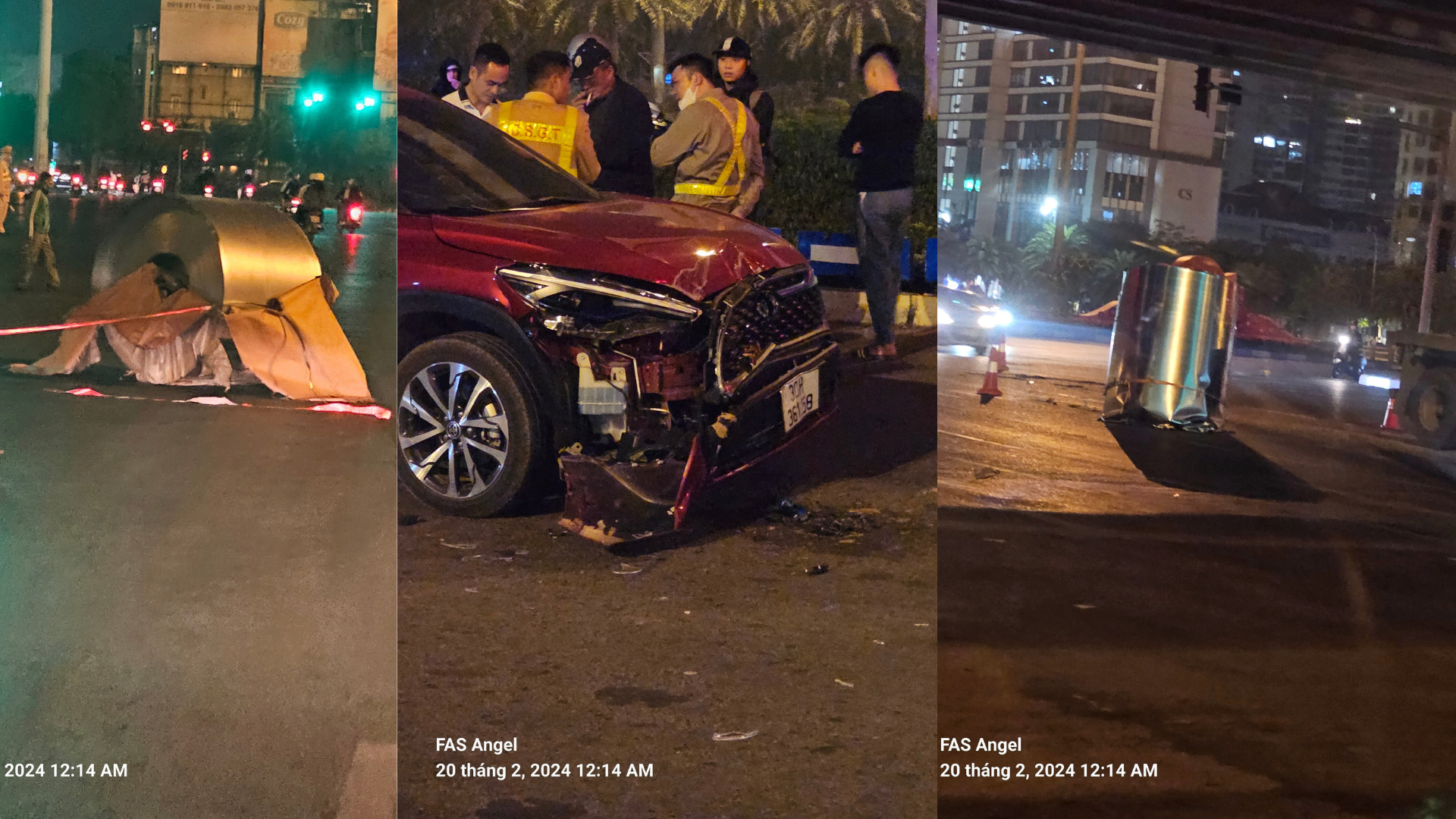 Lại xảy ra 1 vụ cuộn inox rơi xuống đường va chạm với ô tô tại Hà Nội- Ảnh 4.