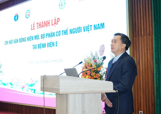 Thành lập Chi hội vận động hiến mô, bộ phận cơ thể người Việt Nam tại Bệnh viện E - Ảnh 1.