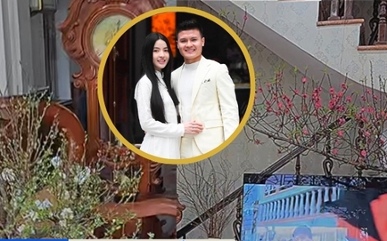 Nhà bố mẹ Quang Hải trang trí tưng bừng đón Tết, đón cô dâu mới Chu Thanh Huyền