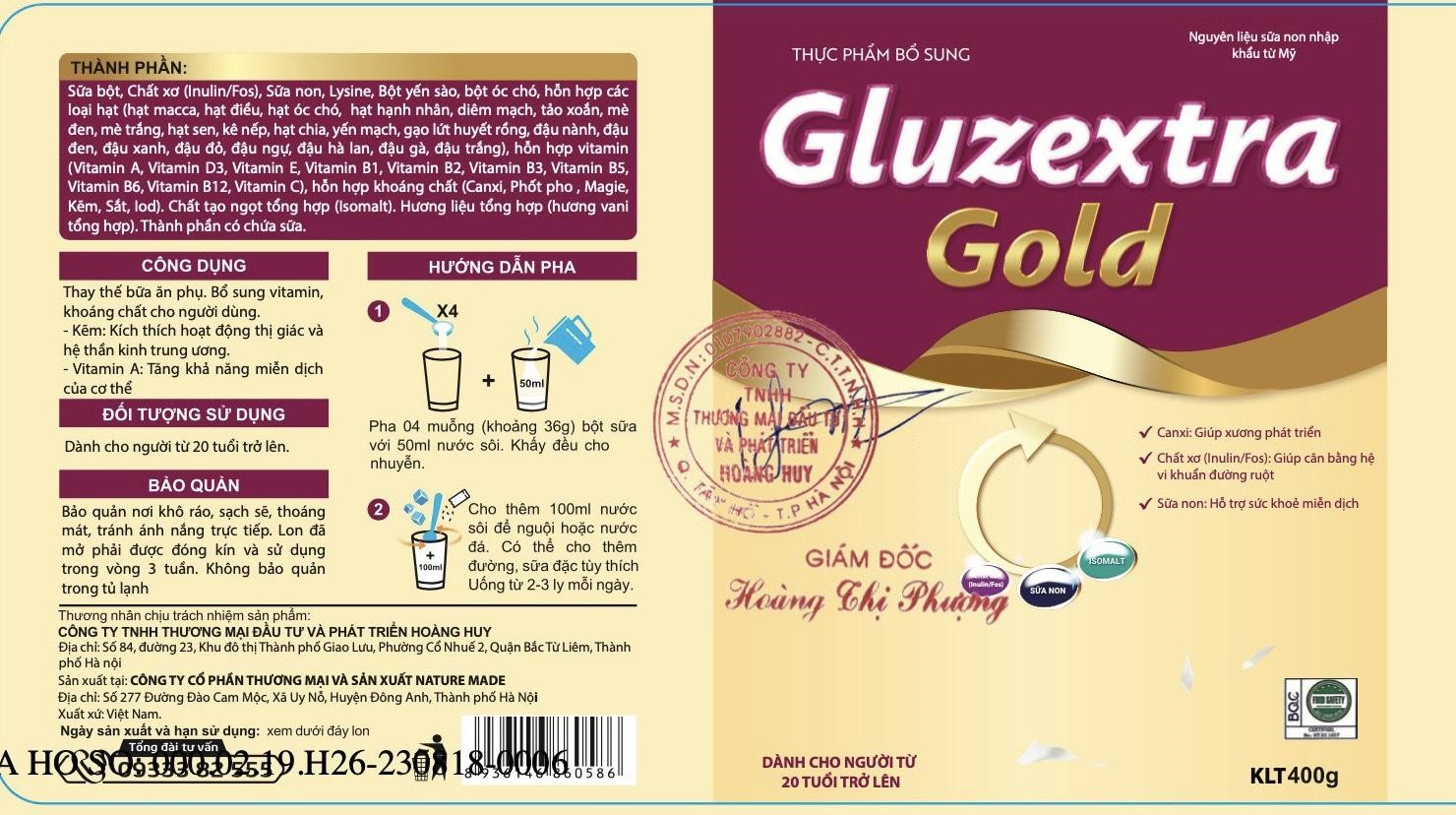 Thực phẩm bổ sung Gluzextra Gold hỗ trợ dinh dưỡng thay thế bữa phụ- Ảnh 2.