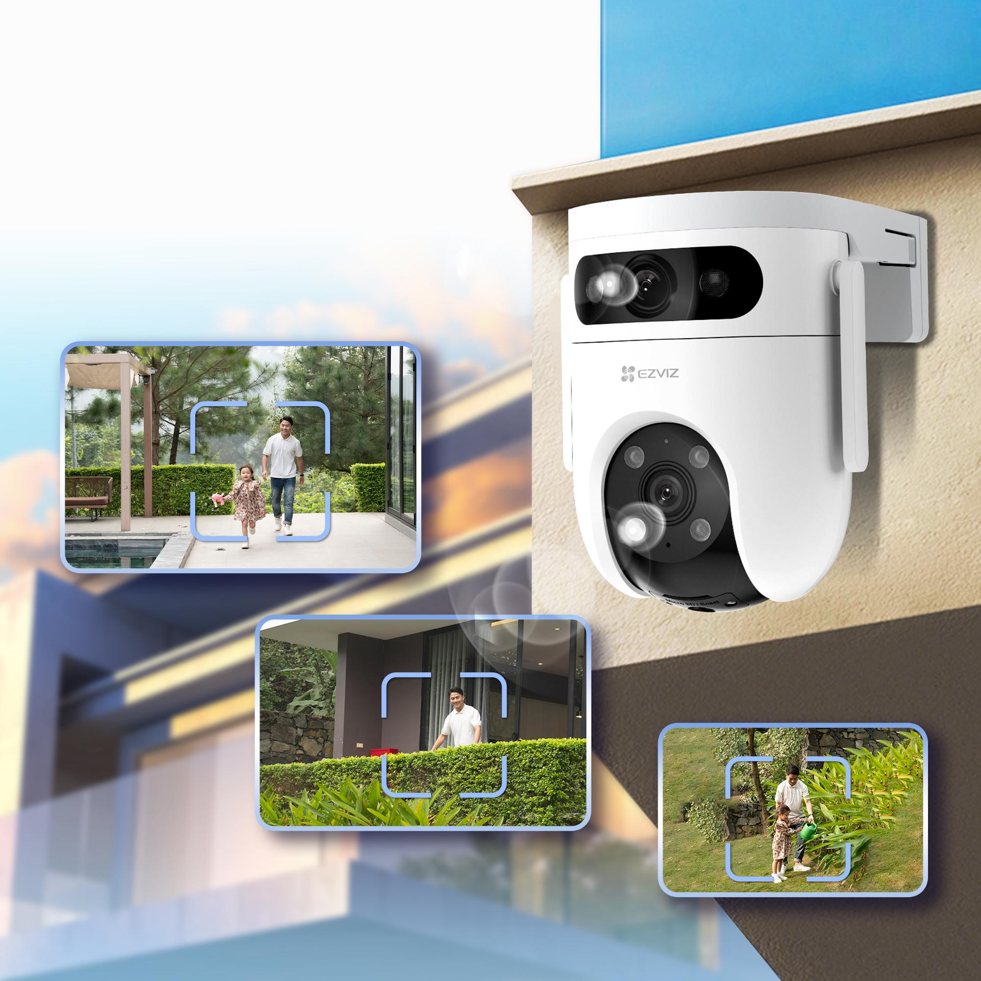 View - EZVIZ ra mắt camera ngoài trời quay quét có ống kính kép H9c 2K