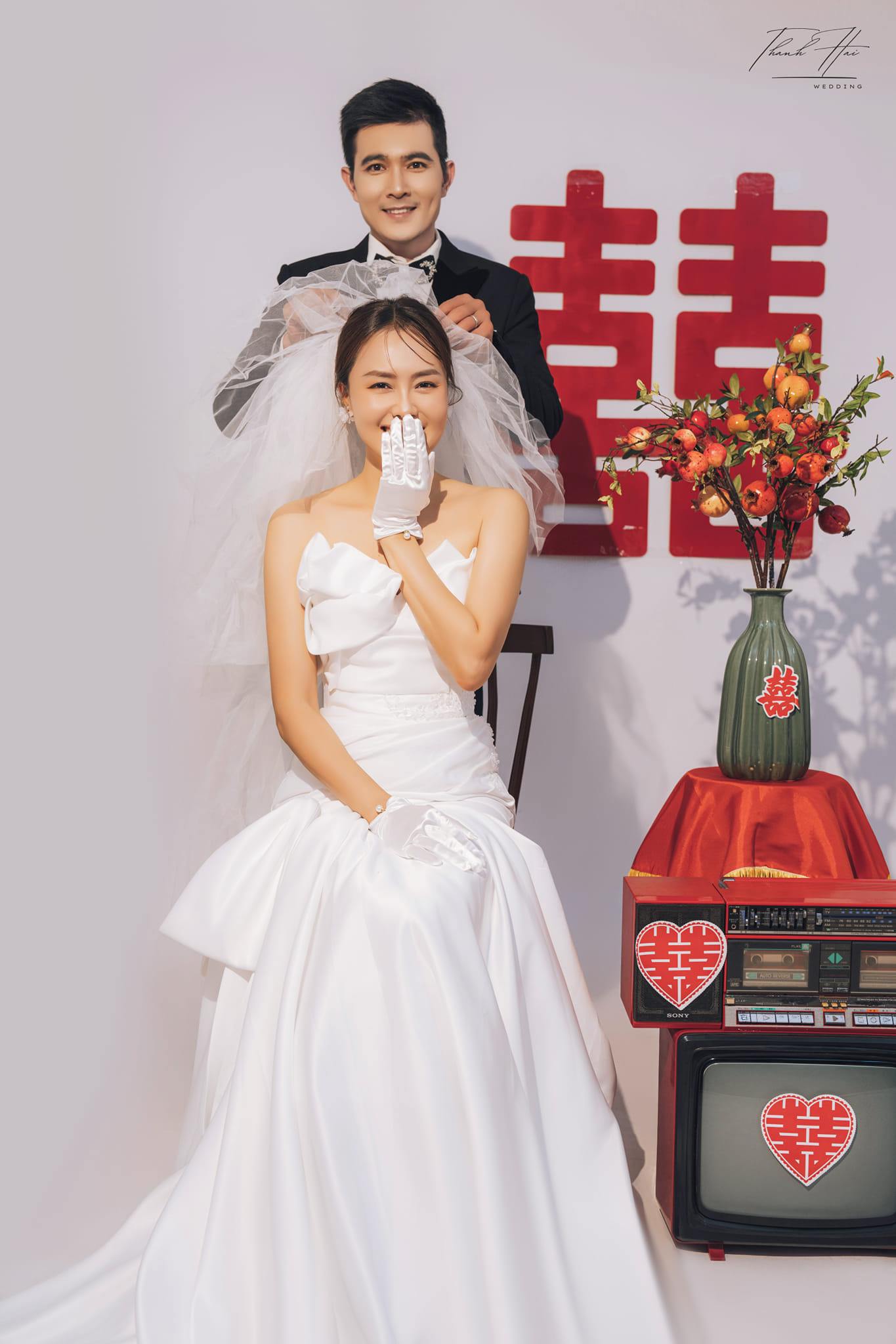 Khoe trọn bộ ảnh cưới với Hồng Diễm, Quang Sự khiến fan trầm trồ- Ảnh 2.