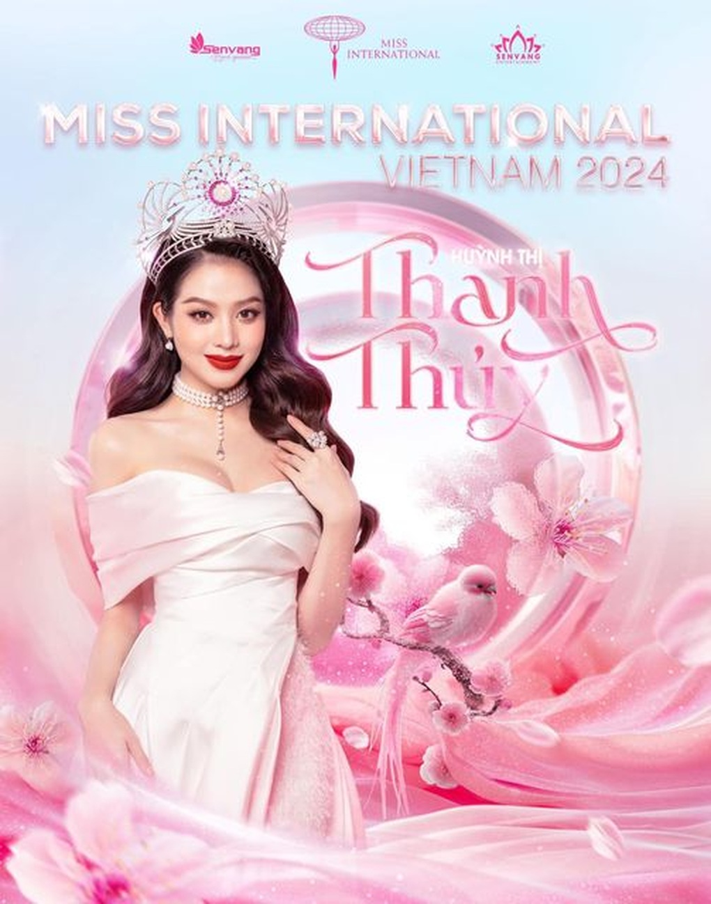 Hình ảnh Hoa hậu Thanh Thủy trên trang chủ Hoa hậu Quốc tế gây chú ý - Ảnh 1.