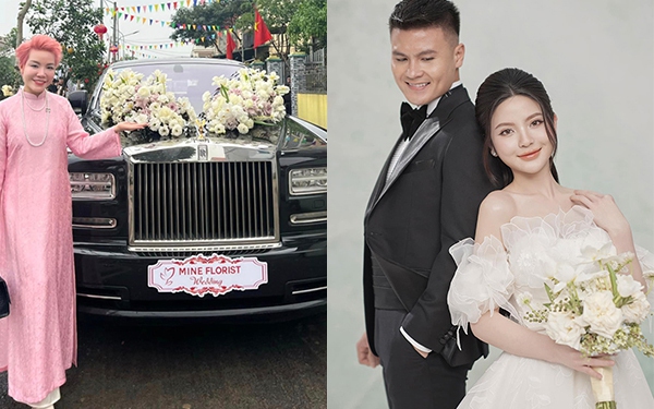 Cận cảnh chiếc xe 16 tỷ đi đón dâu của cầu thủ Quang Hải