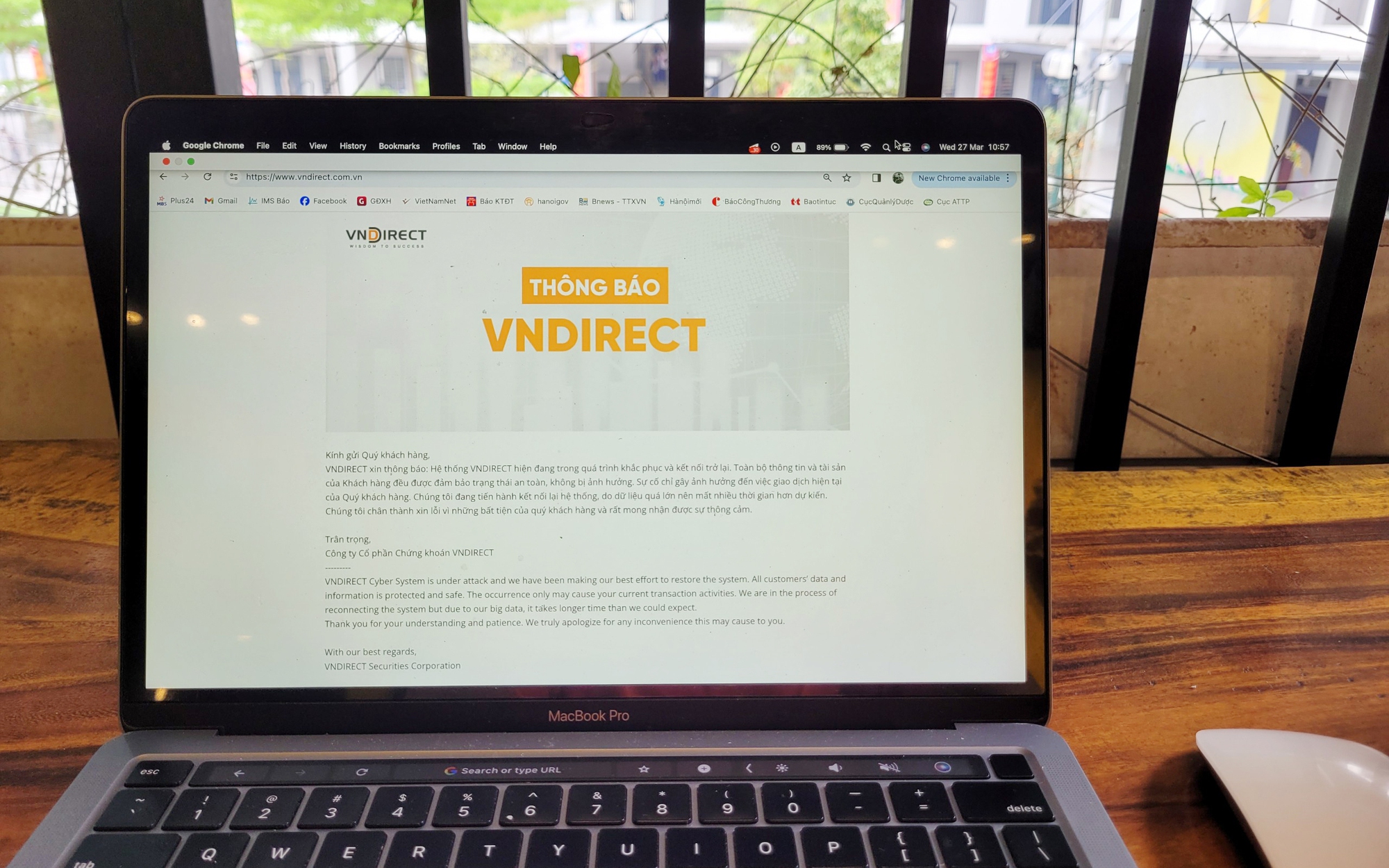 Vụ hệ thống của chứng khoán VNDirect bị tấn công: Bao giờ hệ thống giao dịch trở lại?