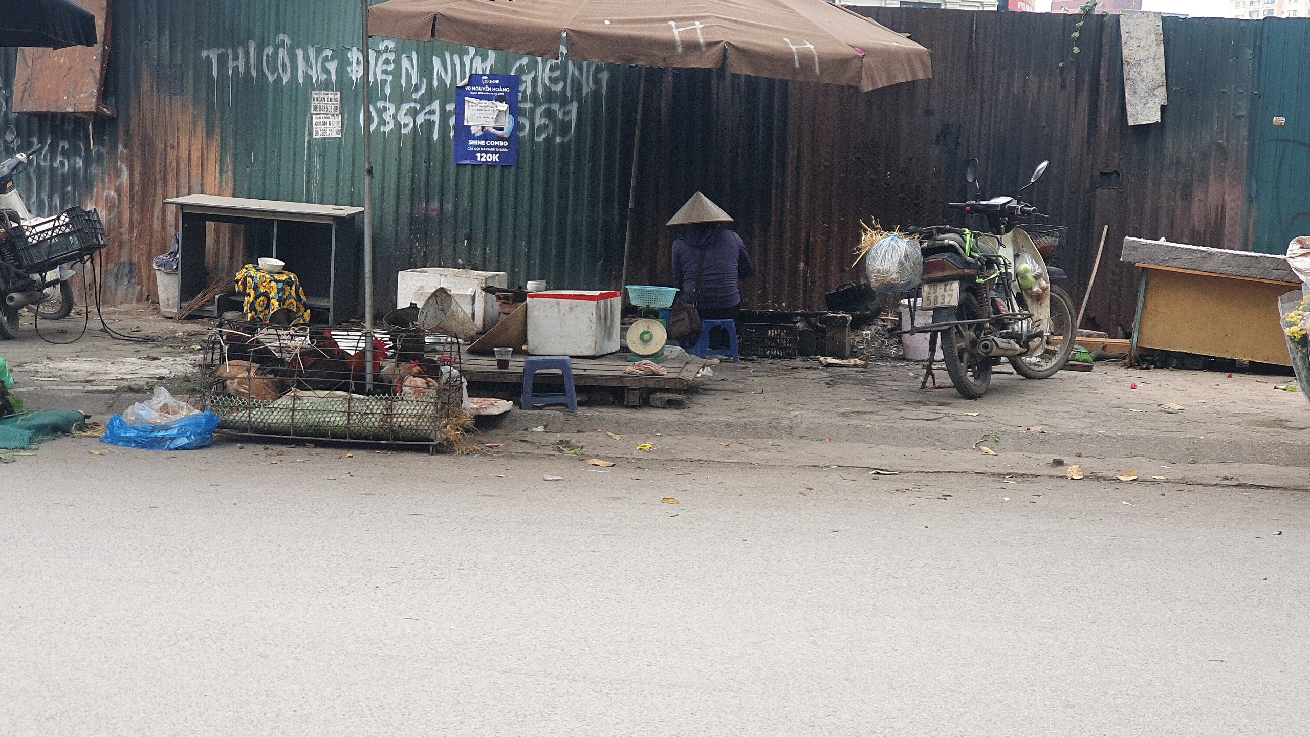 Hình ảnh 'kinh hoàng' tại các chợ tự phát ở Hà Nội- Ảnh 10.