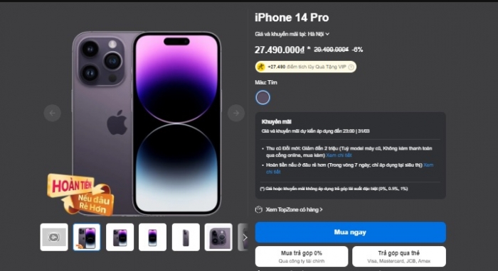 Giá iPhone 14, iPhone 14 Pro, iPhone 14 Pro Max mới nhất đang đại hạ giá, có loại rẻ hơn cả iPhone 15 mà trang bị xịn sò- Ảnh 7.