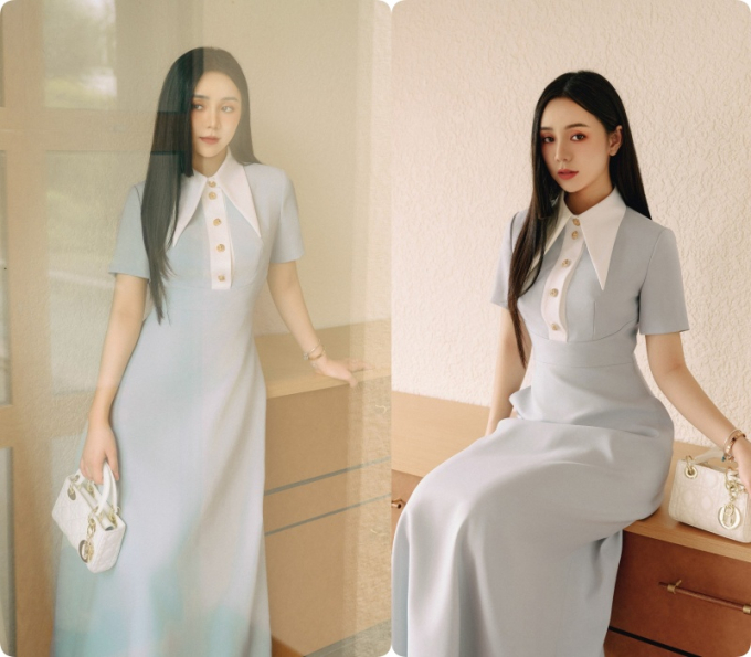 &quot;Nữ chính VTV&quot; Quỳnh Kool gợi ý những mẫu váy liền thanh lịch, sang chảnh từ công sở đến tiệc tùng trong hè này - Ảnh 2.