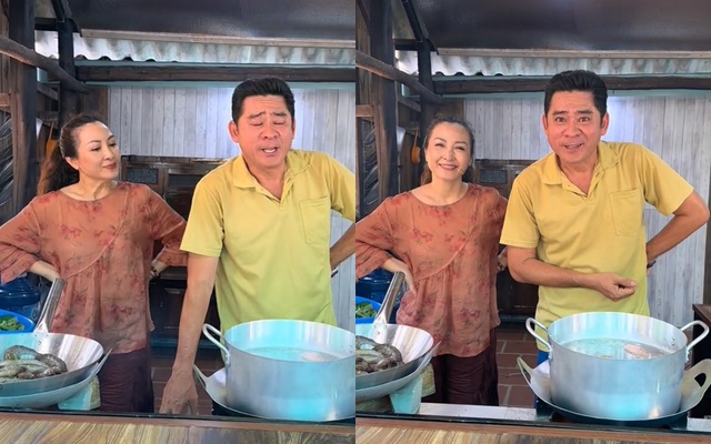 Huỳnh Anh Tuấn giới thiệu mỹ nhân U60 là vợ, còn đưa về quê nấu ăn ở chòi lá: Hóa ra là &quot;hoa hậu&quot; màn ảnh một thời - Ảnh 2.