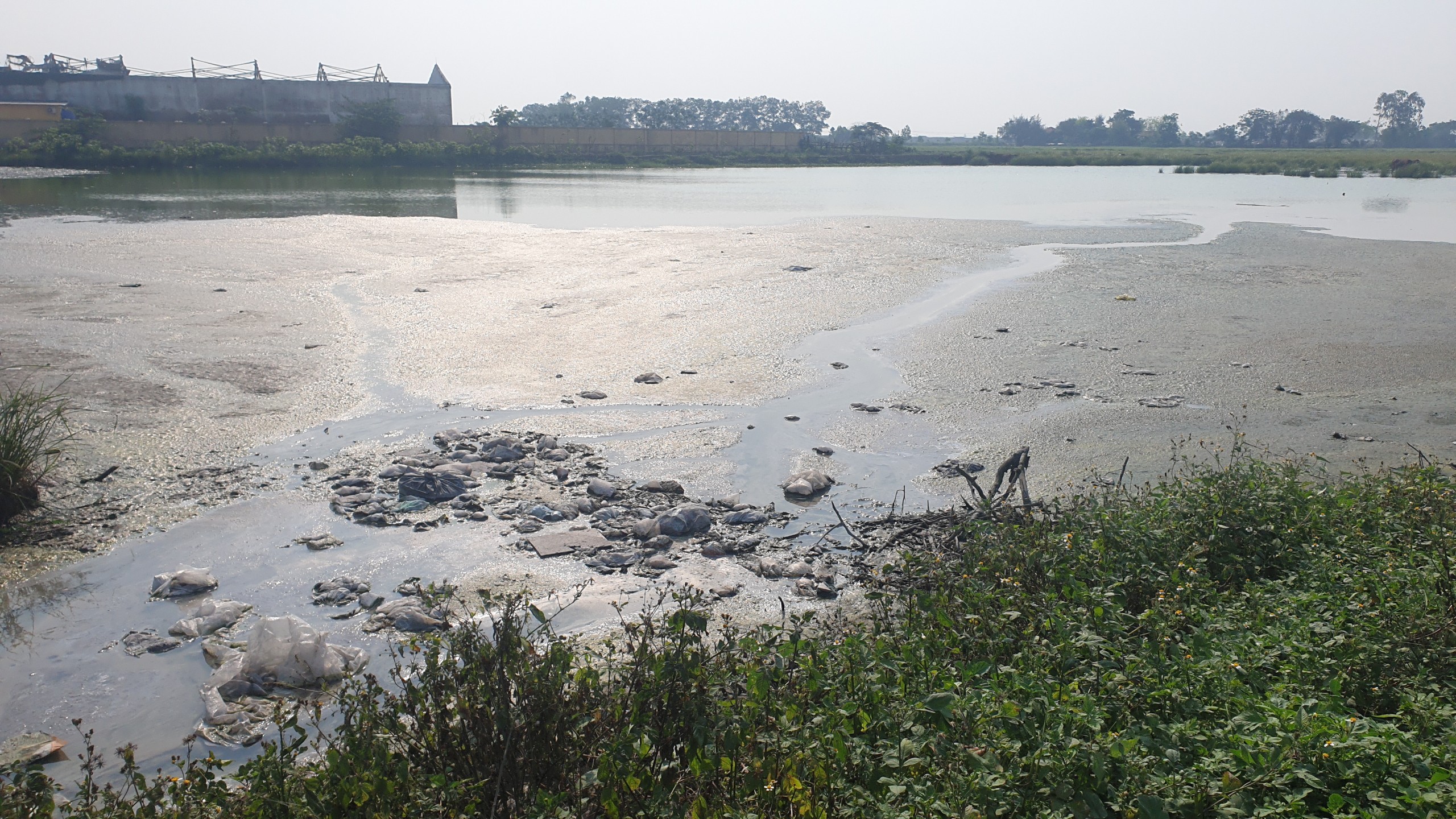 Nam Định: Sông, kênh mương xung quanh làng nghề tái chế nhôm đặc quánh, bốc mùi- Ảnh 4.