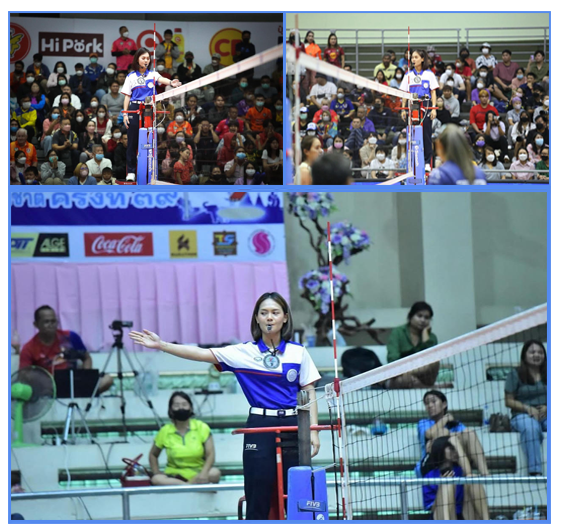 Dung mạo xinh đẹp của nữ trọng tài Thái Lan thu hút sự chú ý tại giải bóng chuyền quốc tế cúp VTV9 - Bình Điền 2024- Ảnh 5.