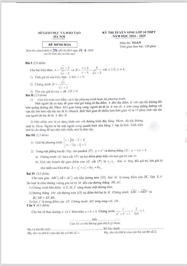 Hà Nội: Bất ngờ công bố cấu trúc, định dạng đề thi tuyển lớp 10 THPT - Ảnh 3.