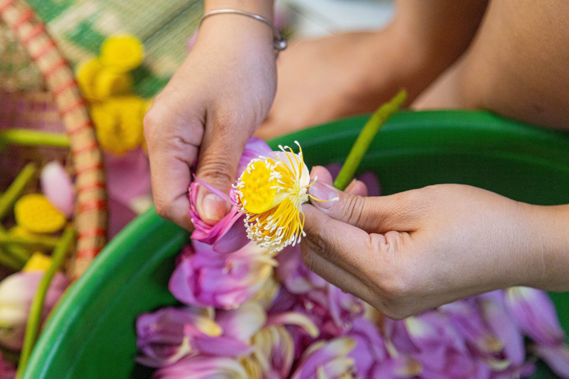 Cận cảnh quy trình ướp loại trà sen đắt đỏ nhất Hà thành, giá chục triệu đồng/kg - Ảnh 9.