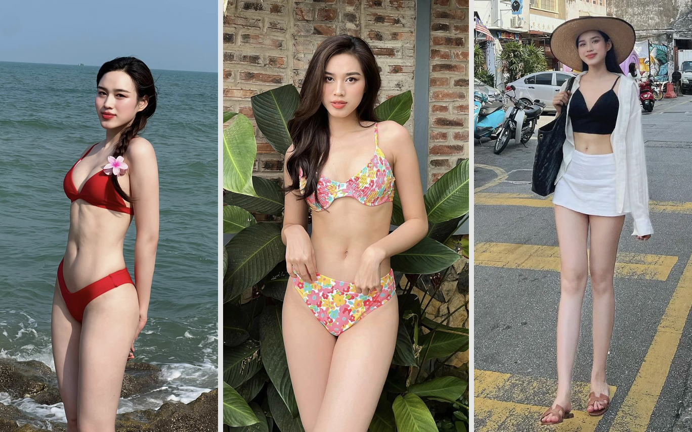 Bikini của sao Việt: Đỗ Thị Hà lộ cơ bụng số 11 hút mọi ánh nhìn